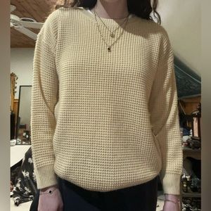 TECREW light yellow knitted sweater